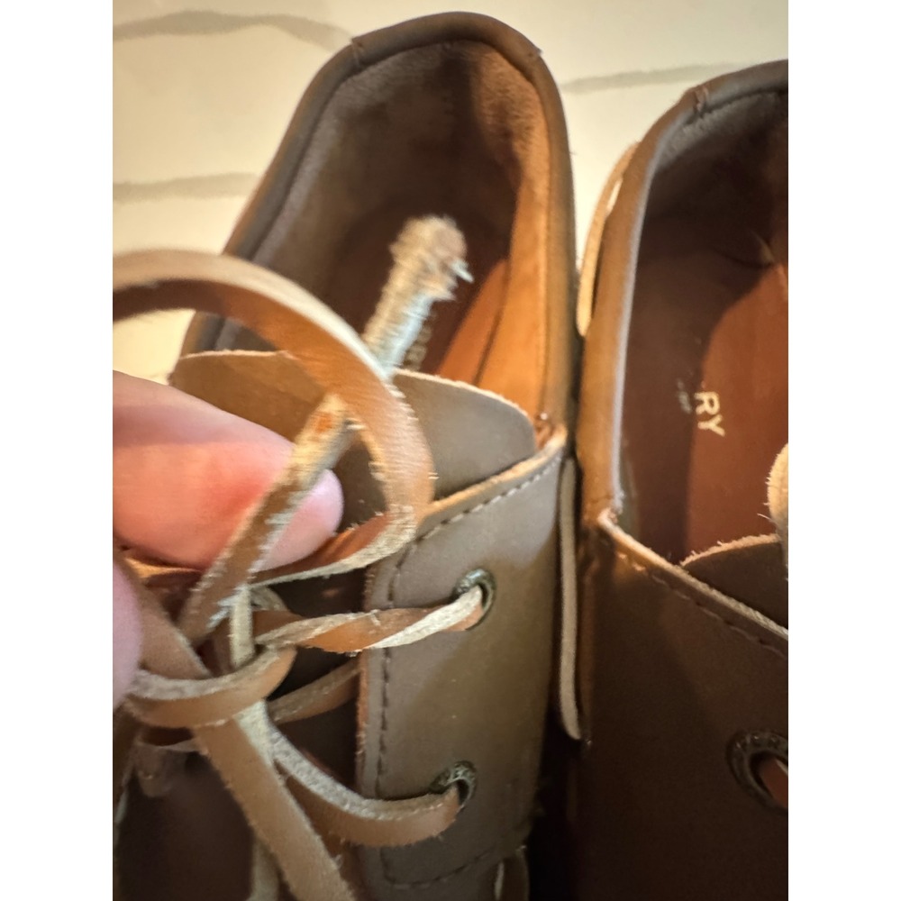 Sperry Top-Sider Mens Brown Leather Boat Shoes Loafers Moc Toe Classic Nautical - Picture 2 of 9